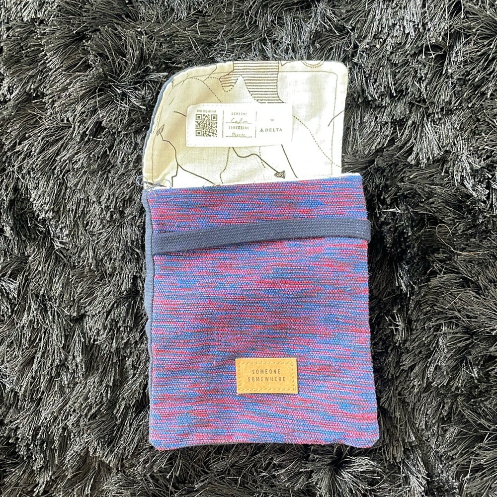 Stylish Red and Blue Travel Bag
